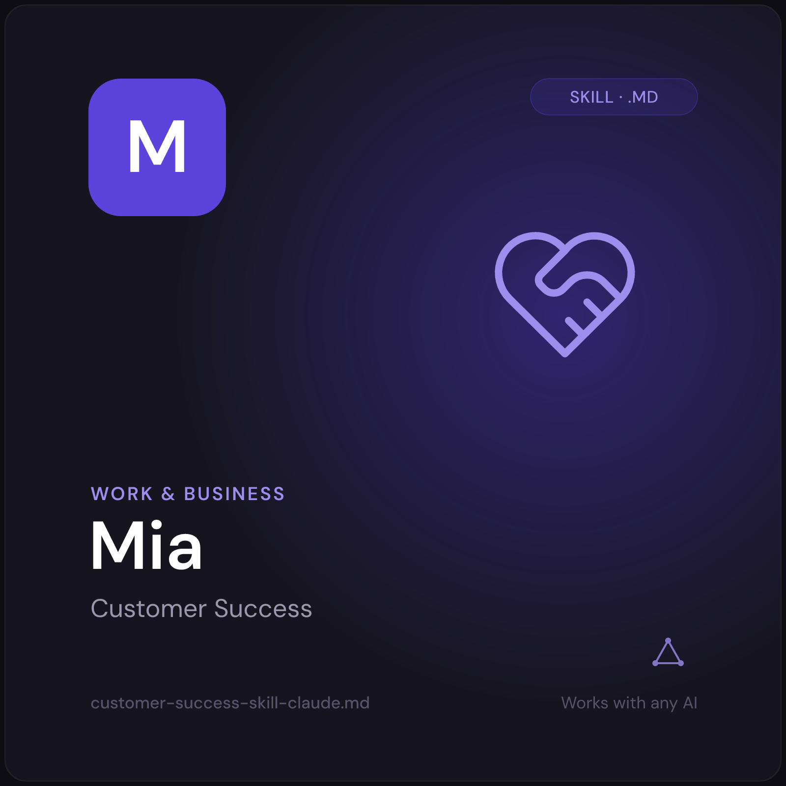 Mia — Customer Success AI Skill cover