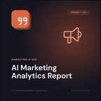 AI Marketing Analytics Report prompt cover