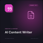 AI Content Writer prompt cover