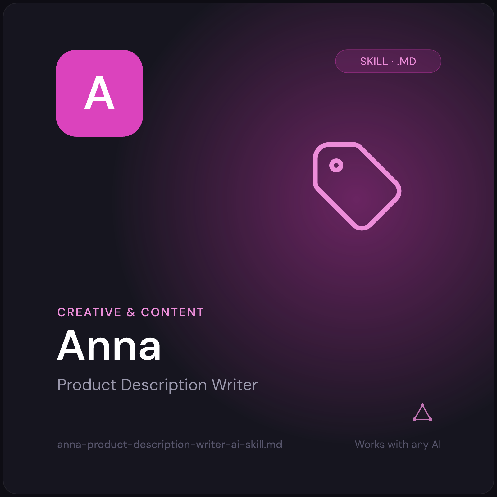 Anna — Product Description Writer AI Skill cover