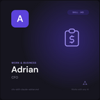 Adrian — CFO AI Skill cover