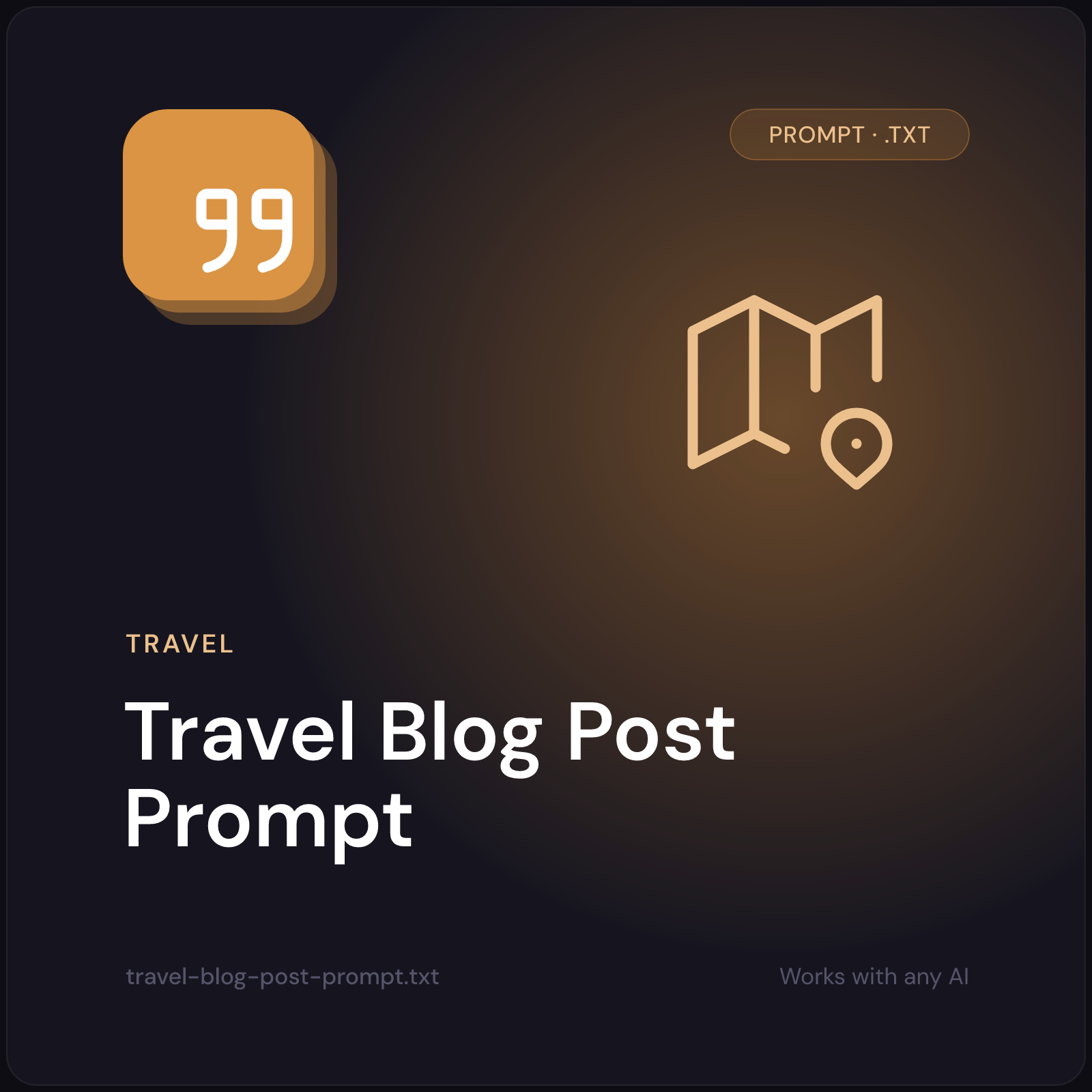 Travel Blog Post Prompt cover