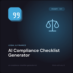 AI Compliance Checklist Generator prompt cover