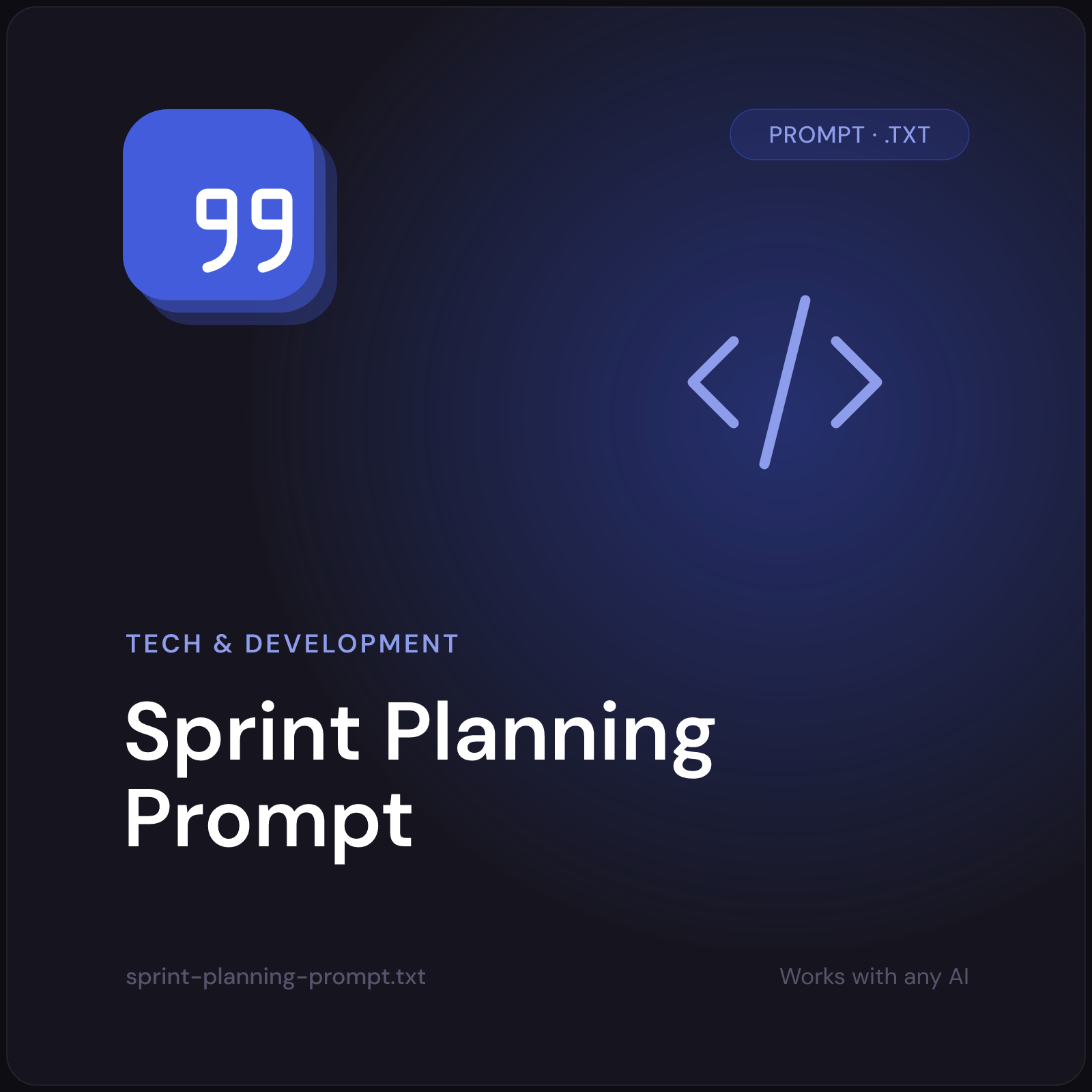Sprint Planning Prompt cover