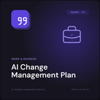 AI Change Management Plan prompt cover