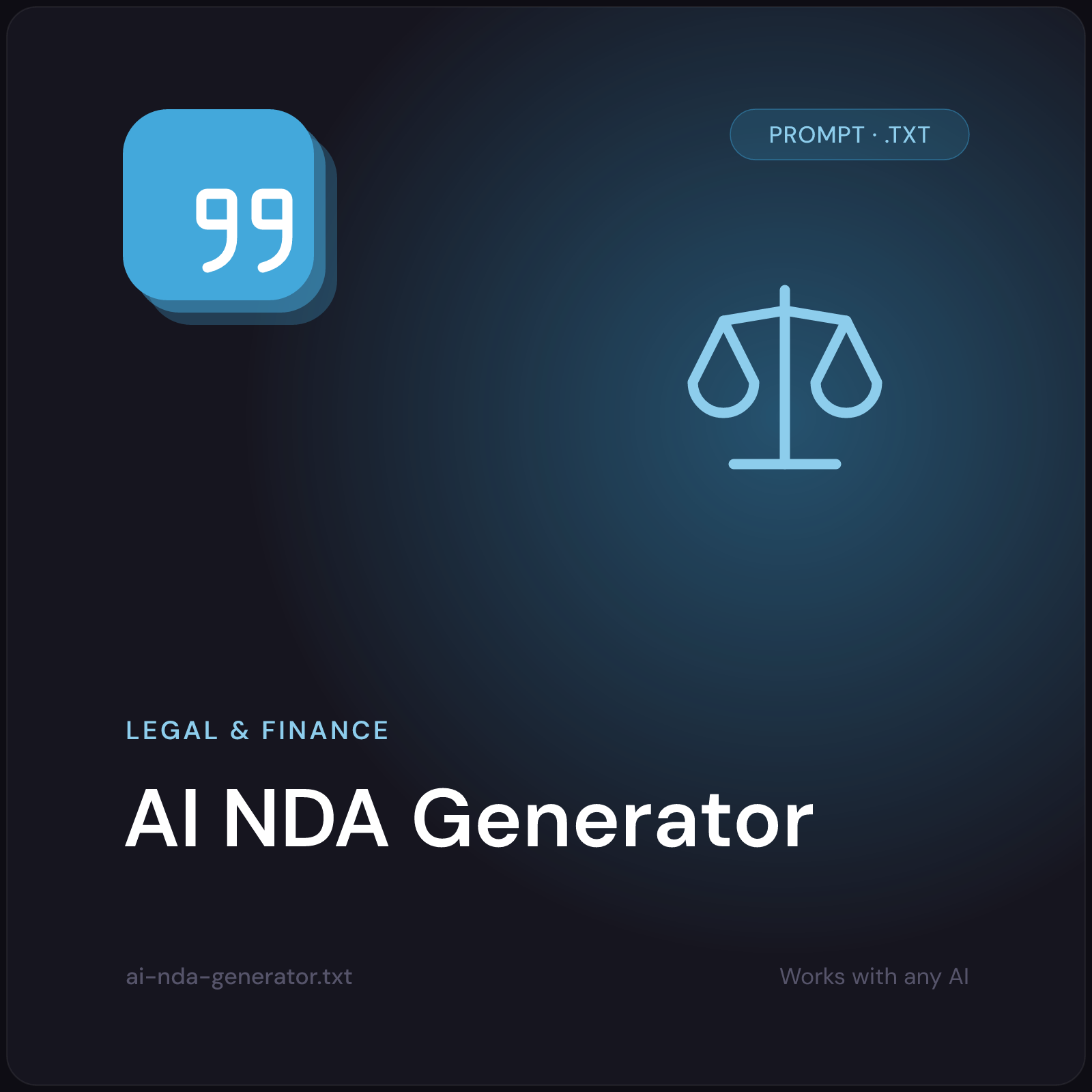 AI NDA Generator prompt cover
