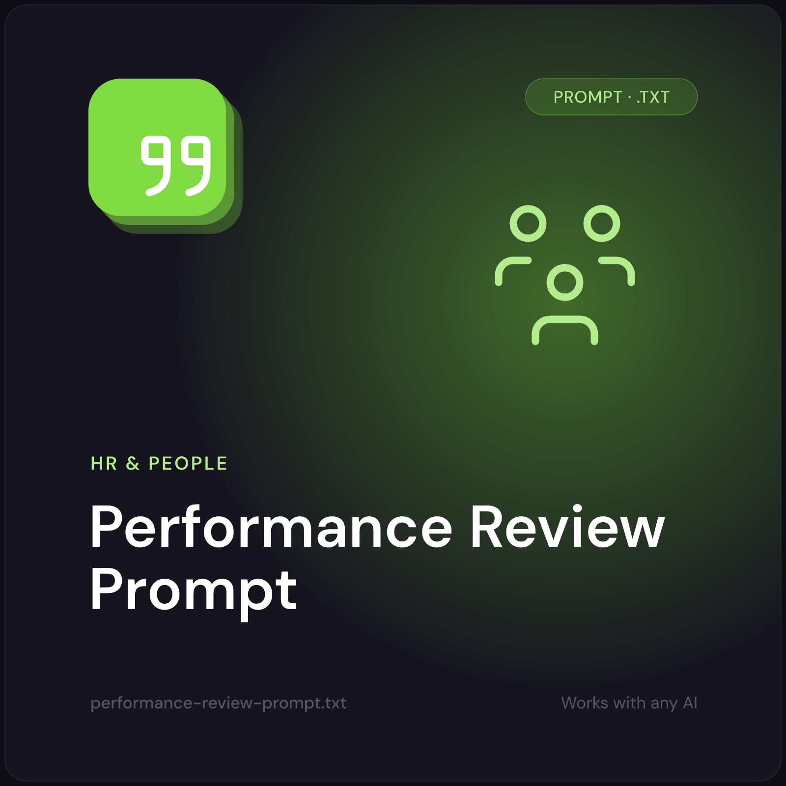 Performance Review Prompt cover