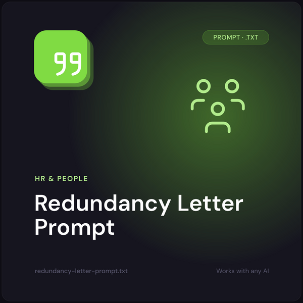 Redundancy Letter Prompt cover