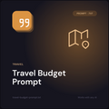 Travel Budget Prompt cover