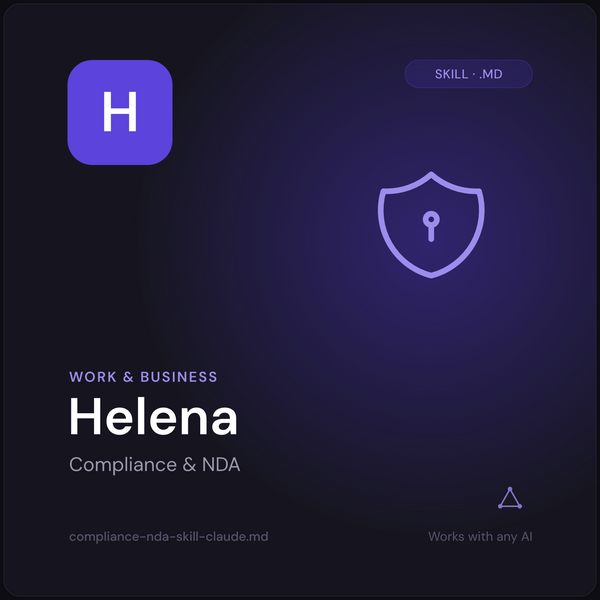 Helena — Compliance & NDA AI Skill cover