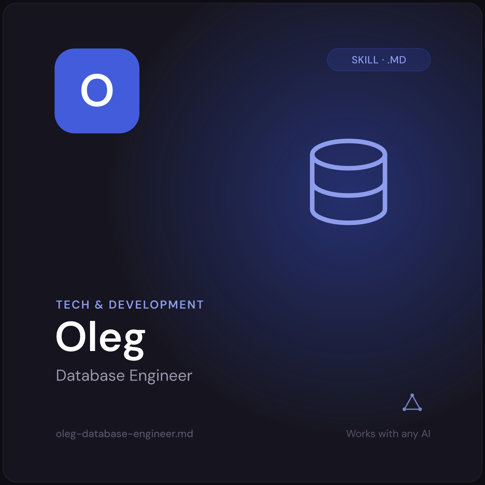Oleg — Database Engineer AI Skill cover