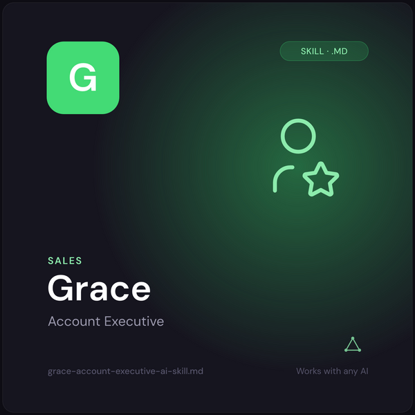 Grace — Account Executive AI Skill cover