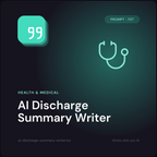 AI Discharge Summary Writer prompt cover