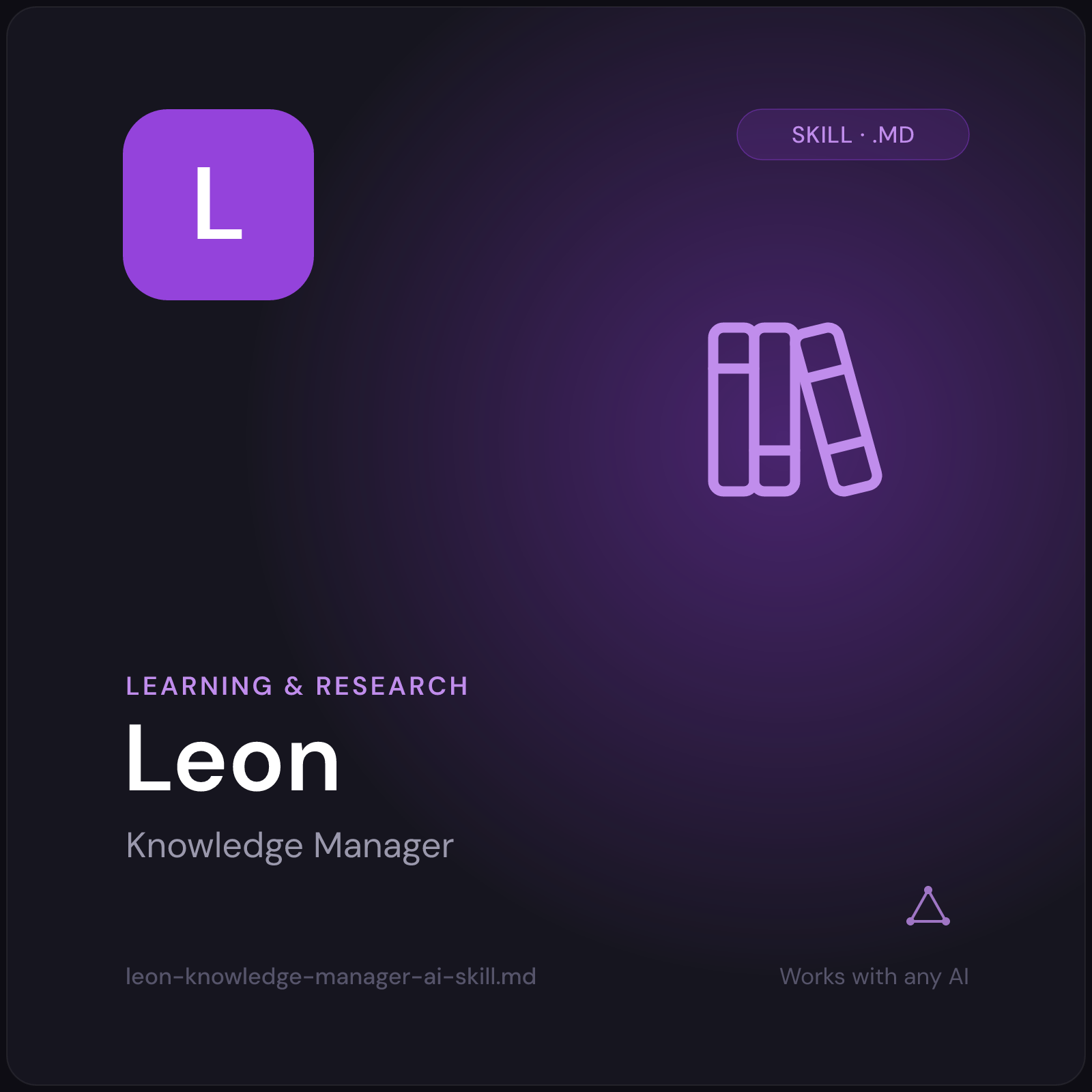 Leon — Knowledge Manager AI Skill cover