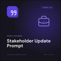 Stakeholder Update Prompt cover