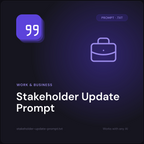 Stakeholder Update Prompt cover
