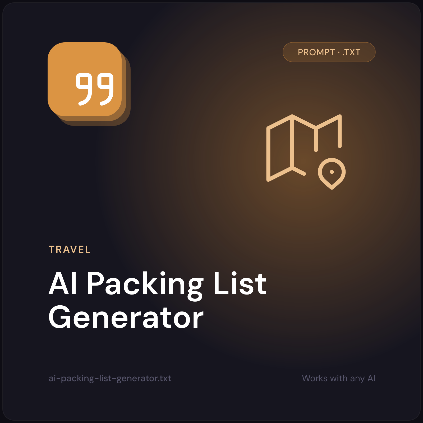 AI Packing List Generator prompt cover