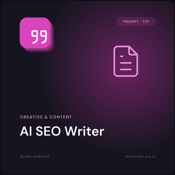 AI SEO Writer prompt cover