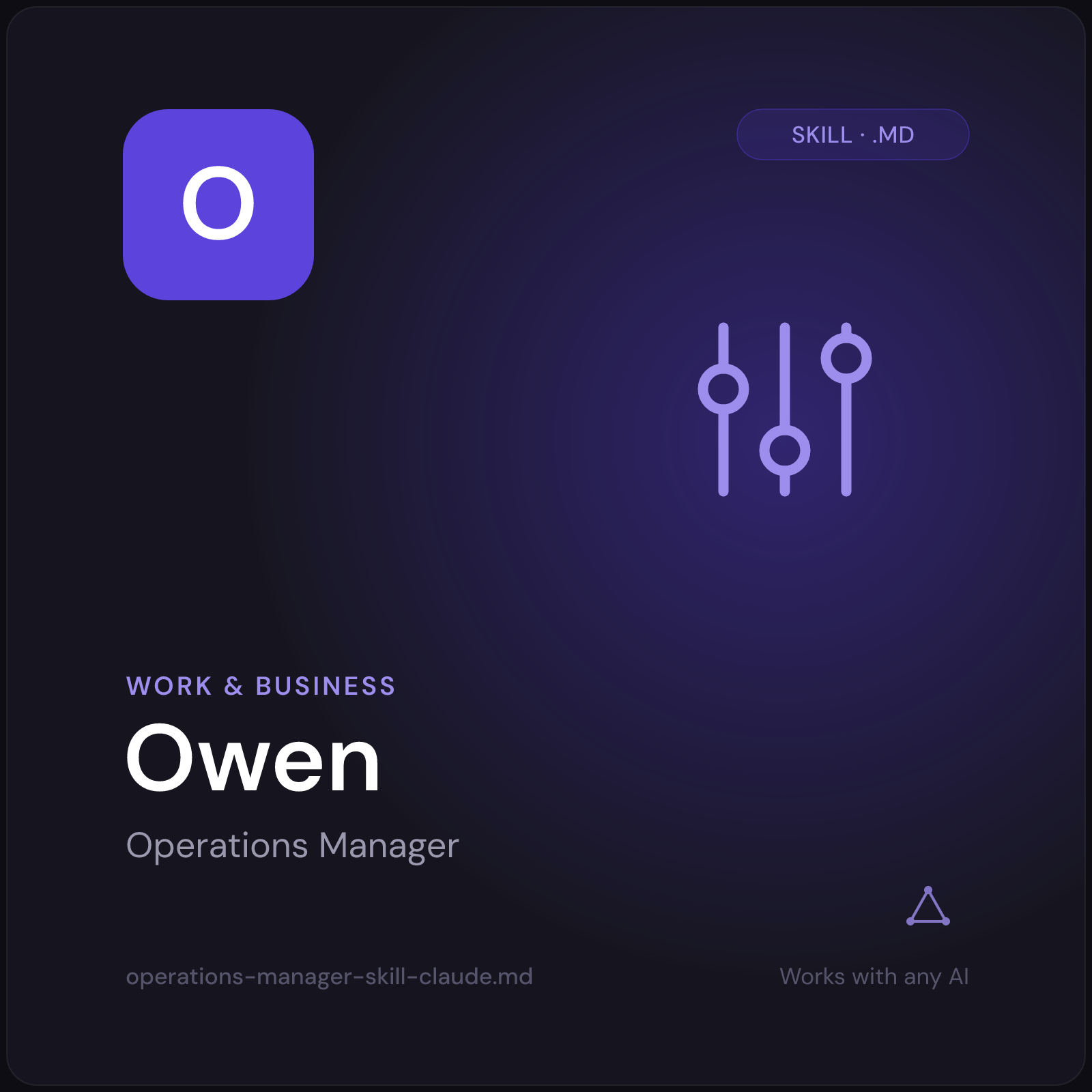 Owen — Operations Manager AI Skill cover