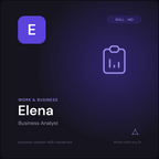 Elena — Business Analyst AI Skill cover