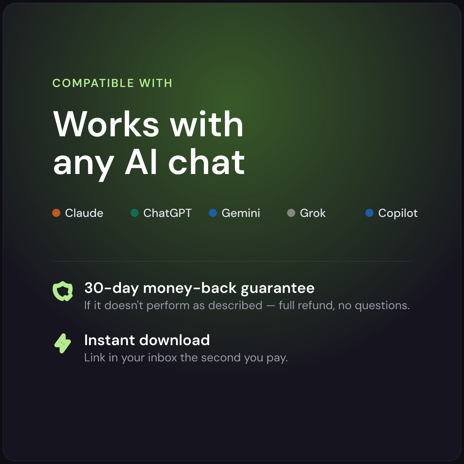 Role Profile Prompt — works with any AI, 30-day guarantee