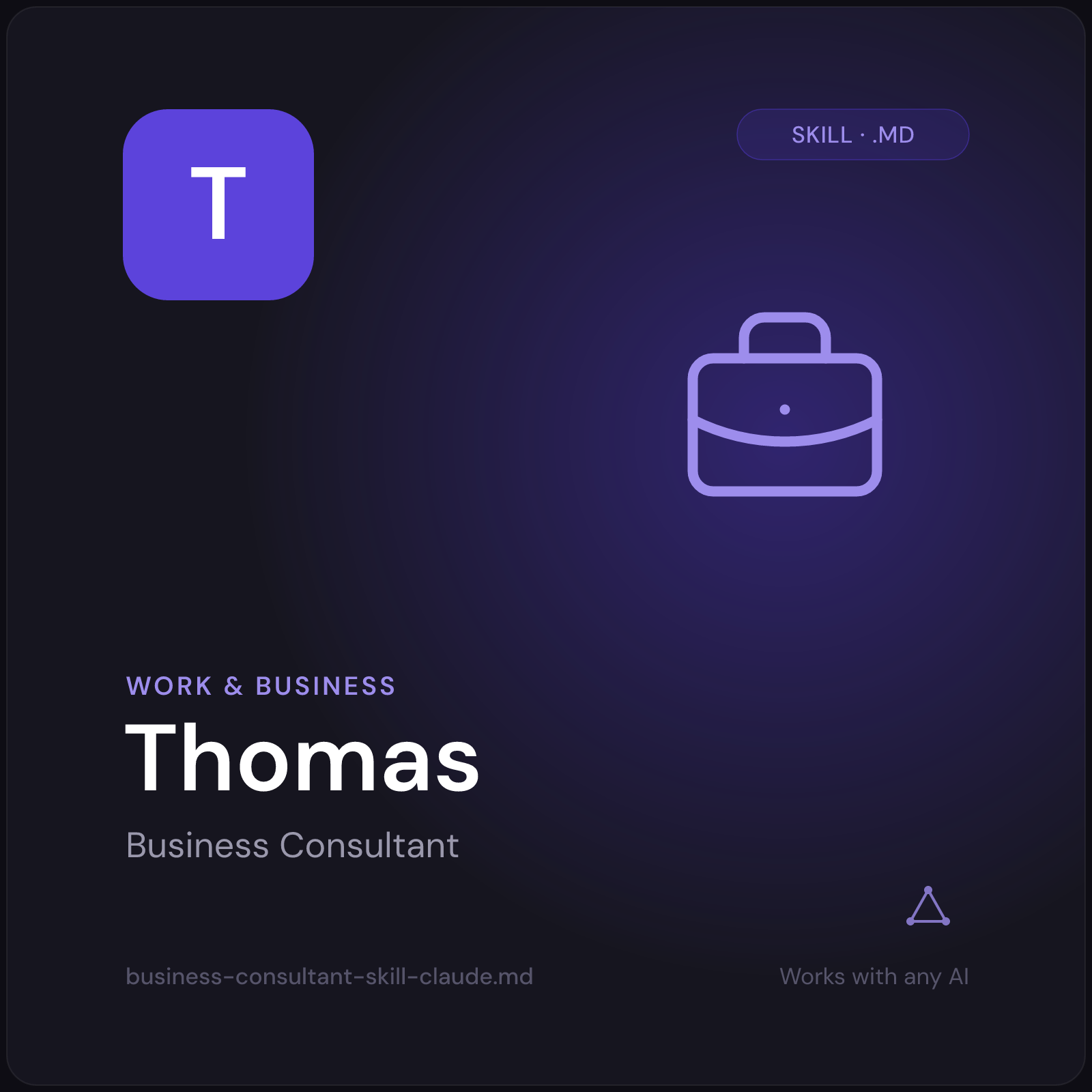 Thomas — Business Consultant AI Skill cover