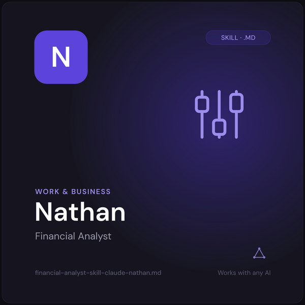 Nathan — Financial Analyst AI Skill cover