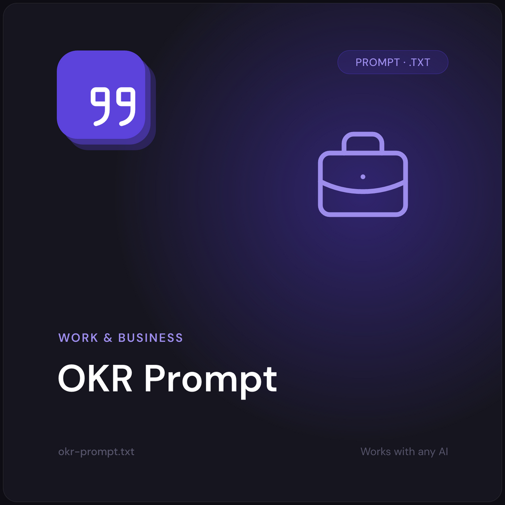 OKR Prompt cover