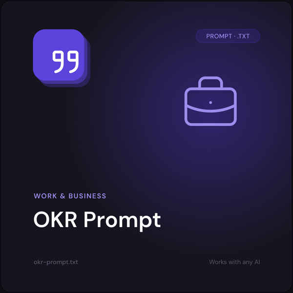 OKR Prompt cover