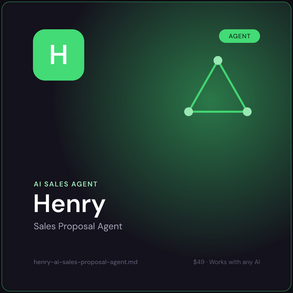 Henry — AI Sales Proposal Agent cover