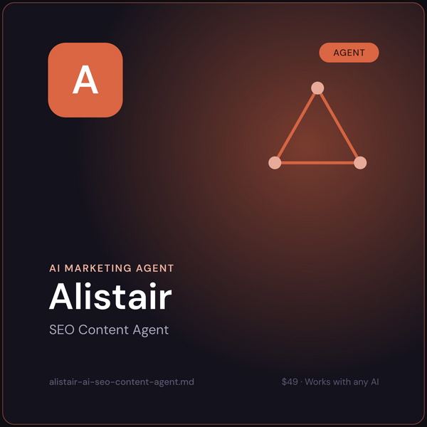 Alistair — AI SEO Content Agent cover
