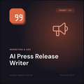 AI Press Release Writer prompt cover