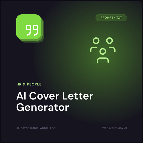 AI Cover Letter Generator prompt cover