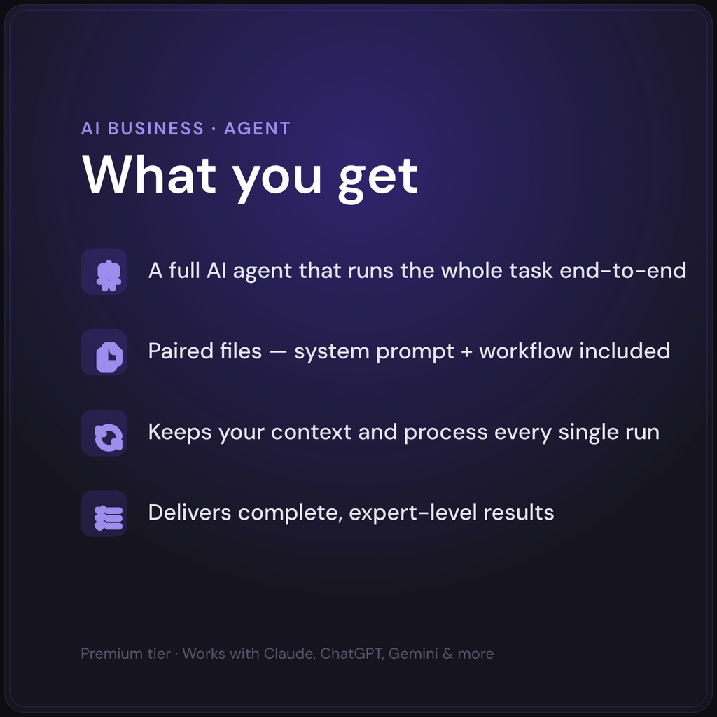 Arthur — AI Operations Agent — what's included