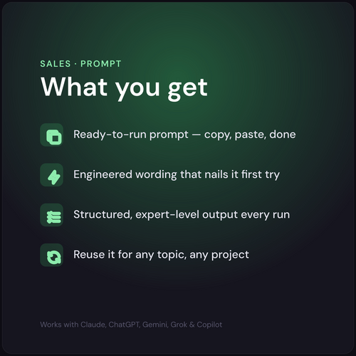 AI Cold Email Writer — what's included