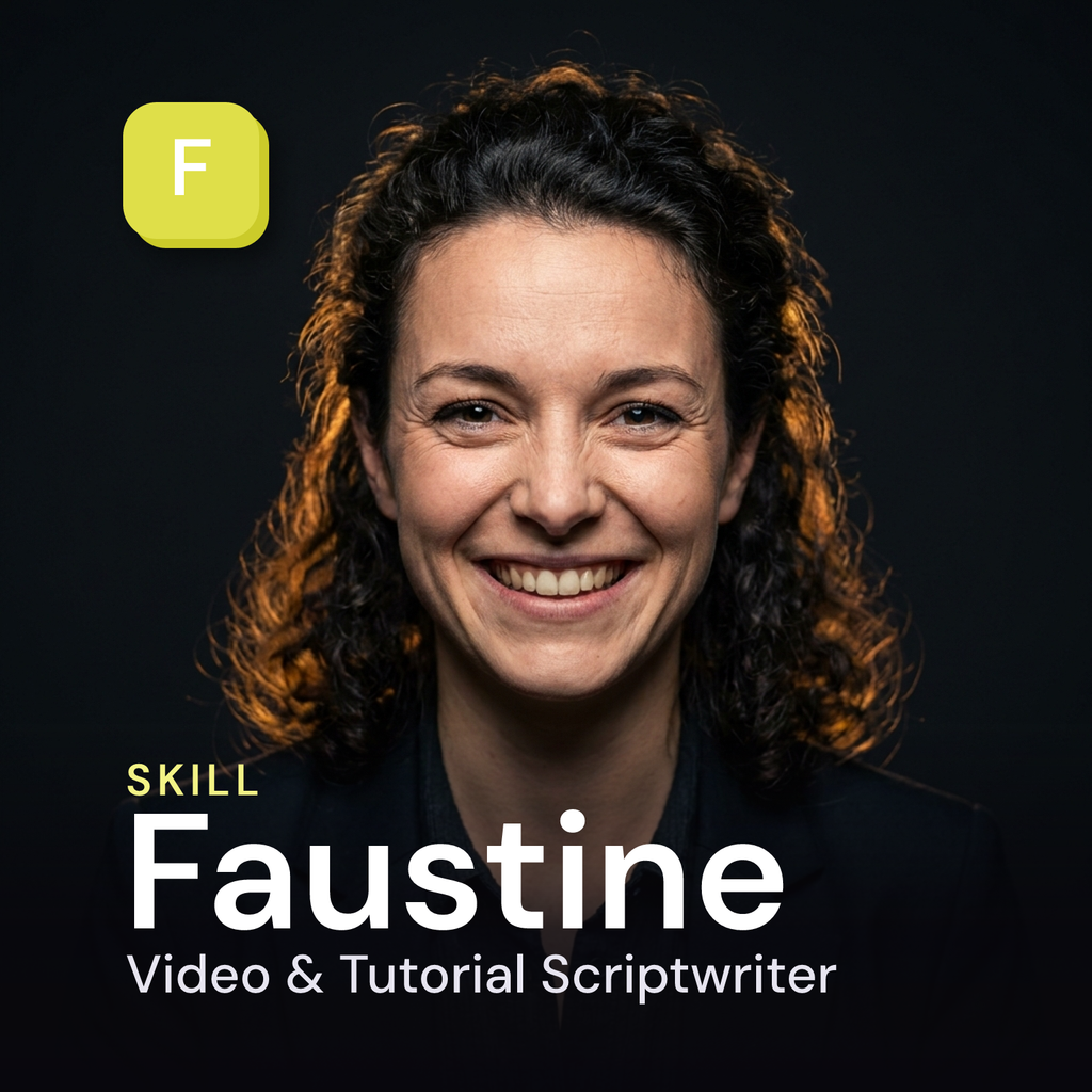 Faustine — Video & Tutorial Scriptwriter AI Skill