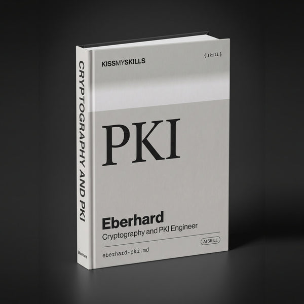 Cryptography & PKI Engineer Claude skill by KissMySkills, hardcover volume cover