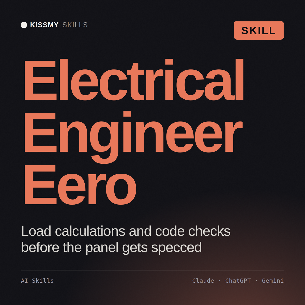 Electrical Engineer, Eero AI skill by KissMySkills, cover