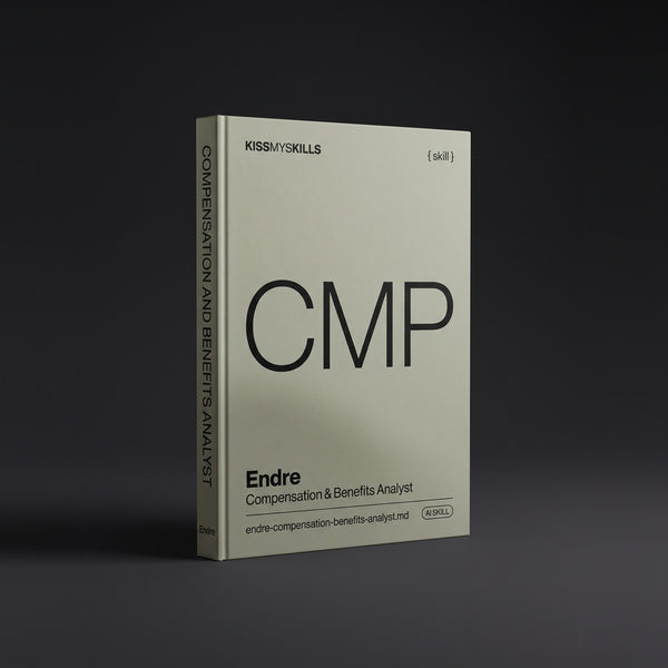 Compensation & Benefits Analyst Claude skill by KissMySkills, hardcover volume cover