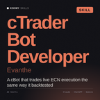 cTrader Bot Developer, Evanthe AI skill by KissMySkills, cover