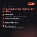 What's inside the cTrader Bot Developer, Evanthe AI skill: cBots in C#, Real ECN conditions, Walk-forward proof, Execution parity