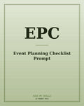 Event Planning Checklist prompt for Claude by KissMySkills, brushed cover