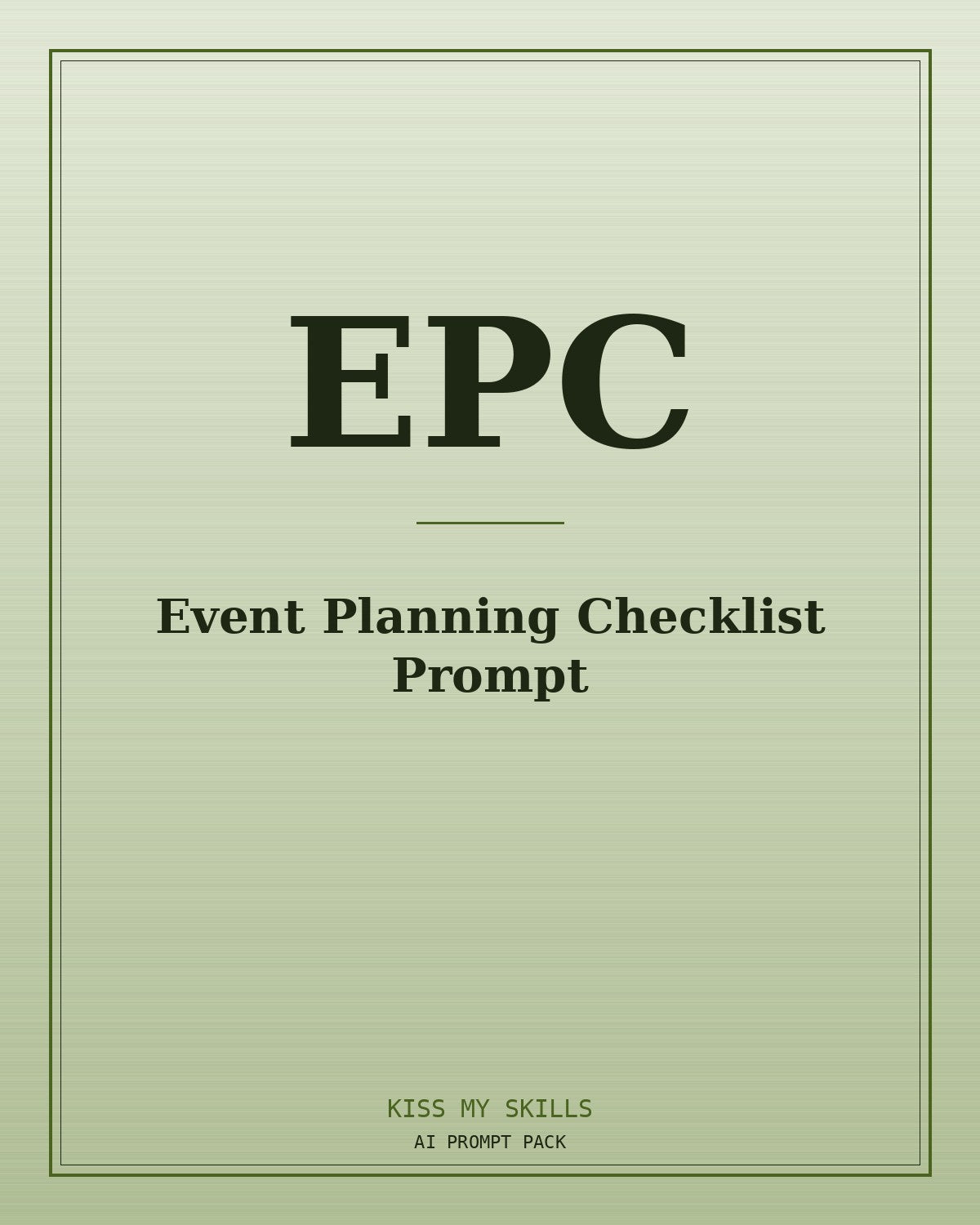 Event Planning Checklist prompt for Claude by KissMySkills, brushed cover