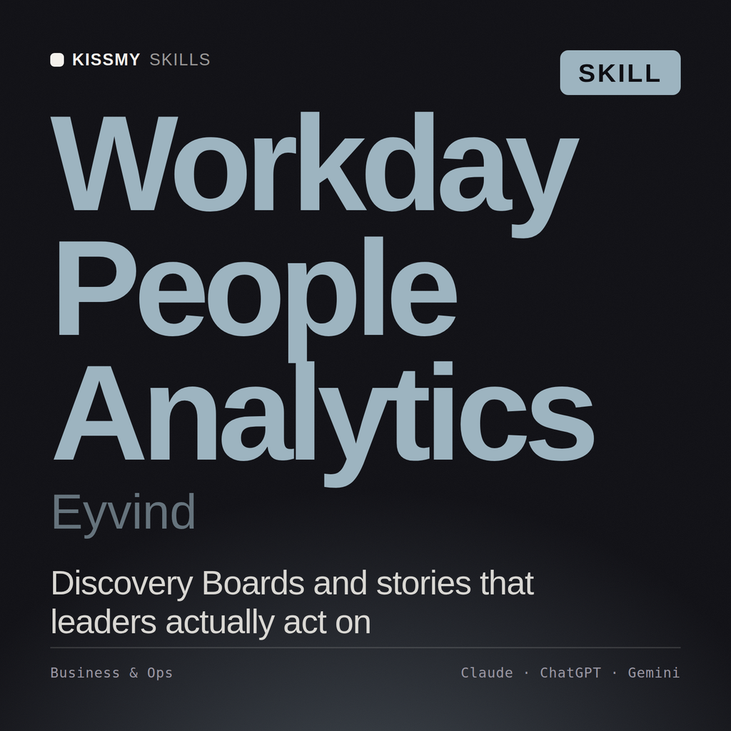 Workday People Analytics, Eyvind AI skill by KissMySkills, cover