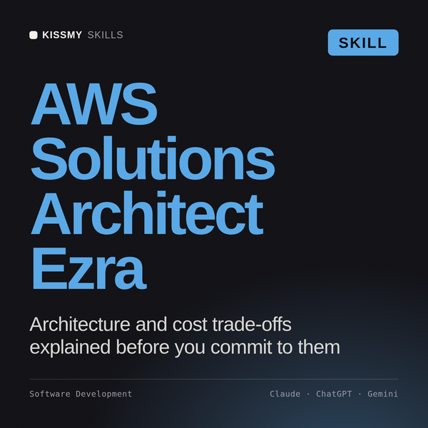 AWS Solutions Architect, Ezra AI skill by KissMySkills, cover