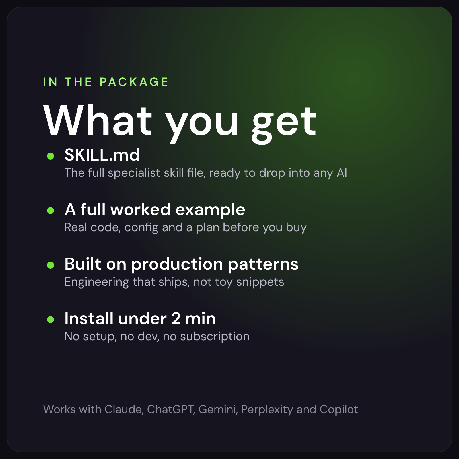 KissMySkills skill package