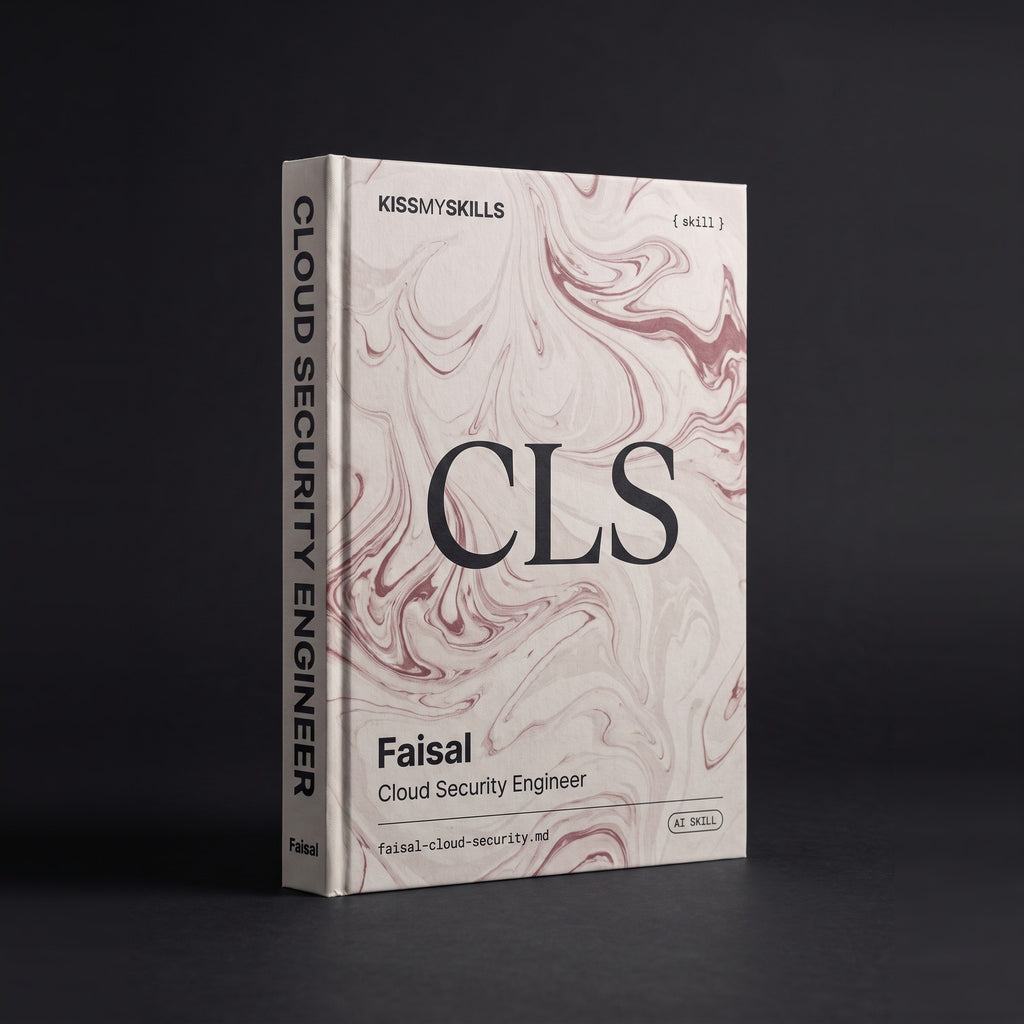 Cloud Security Engineer Claude skill by KissMySkills, hardcover volume cover