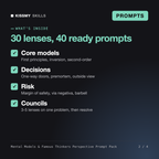 What's inside the Mental Models & Famous Thinkers Perspective Prompt Pack: Core models, Decisions, Risk, Councils
