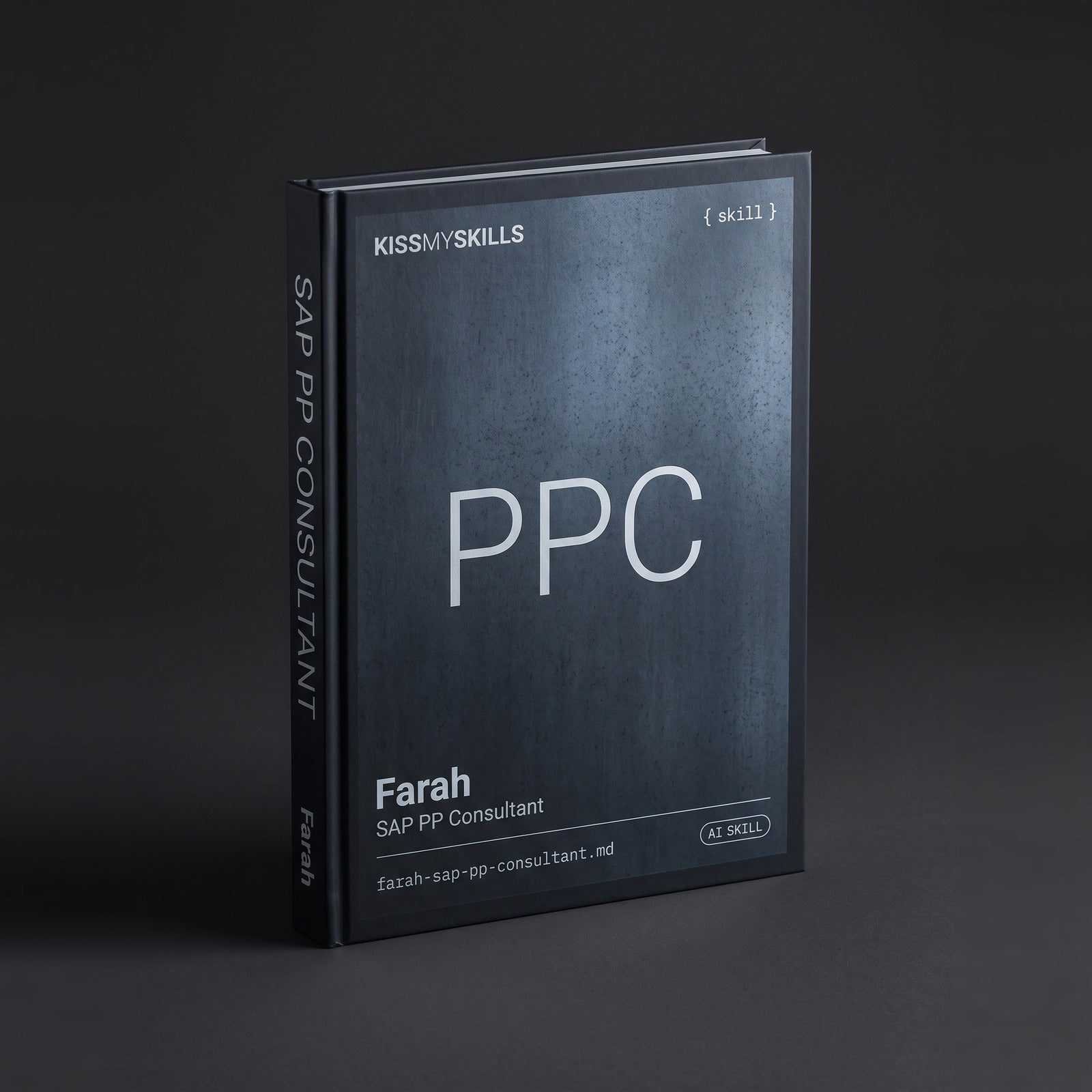 SAP PP Consultant Claude skill by KissMySkills, hardcover volume cover