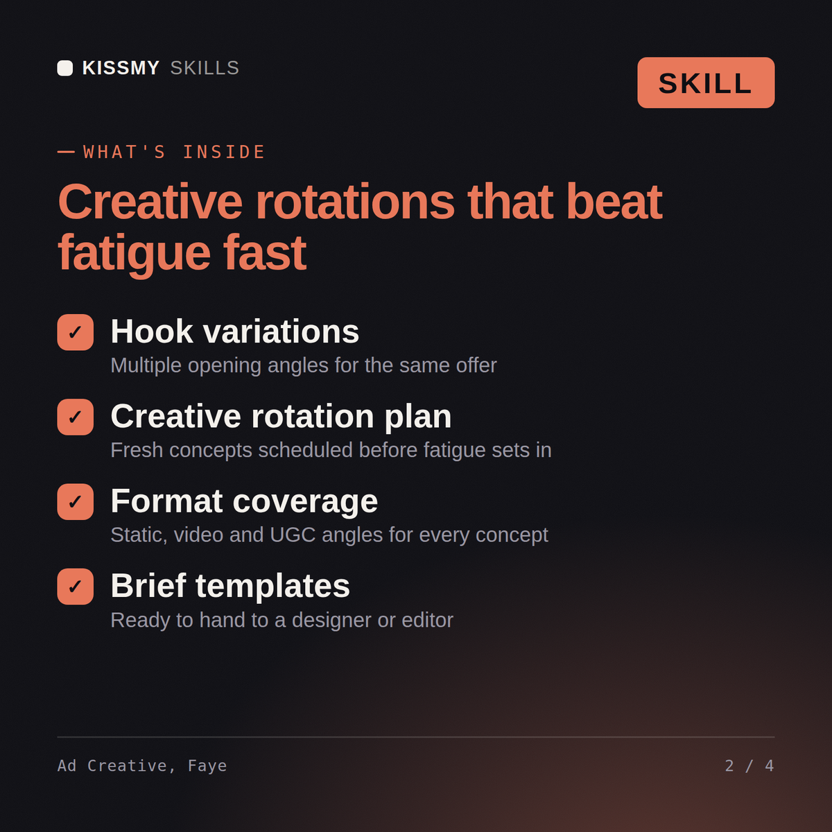 Faye - Ad Creative Strategist AI Skill